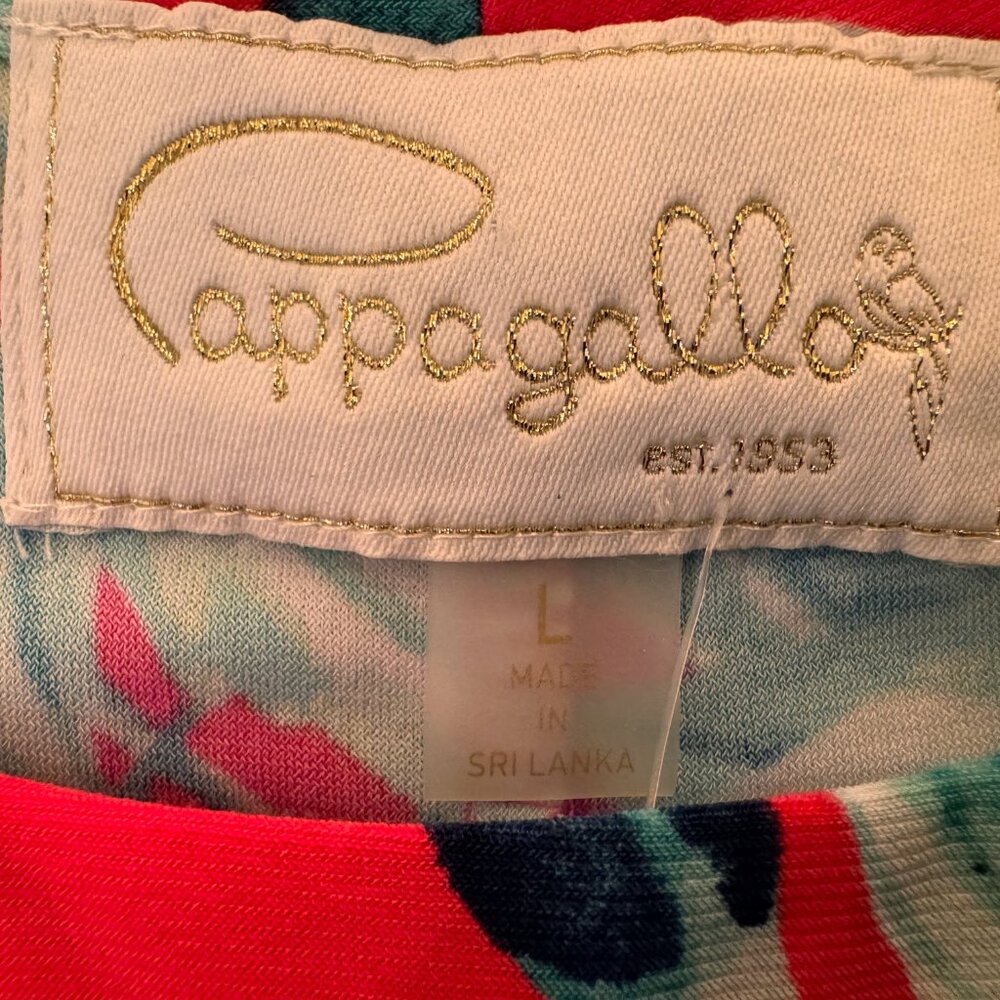 Pappagallo Tropical Pink A-line Dress, Sz L, NWT - Picture 10 of 13